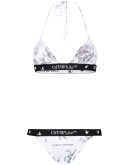 Paper Clip print bikini set