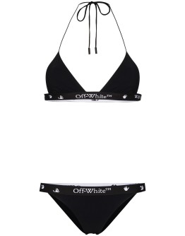 logo-tape bikini set