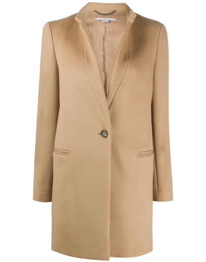 single-breasted wool coat
