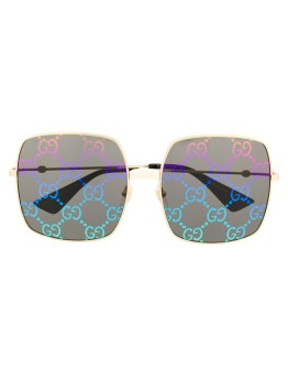 GG print square frame sunglasses
