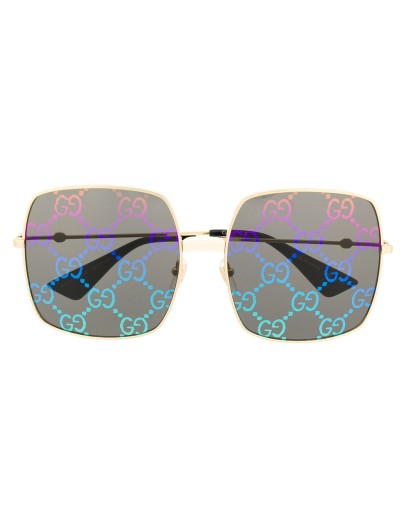 GG print square frame sunglasses