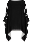 logo-print poncho