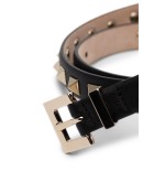 Rockstud leather belt