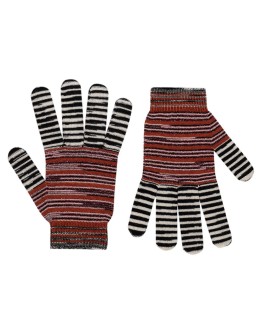 striped gloves