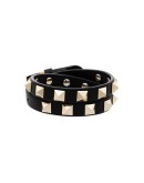 Rockstud double-buckle bracelet
