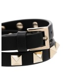 Rockstud double-buckle bracelet