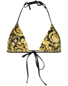 baroque print bikini top