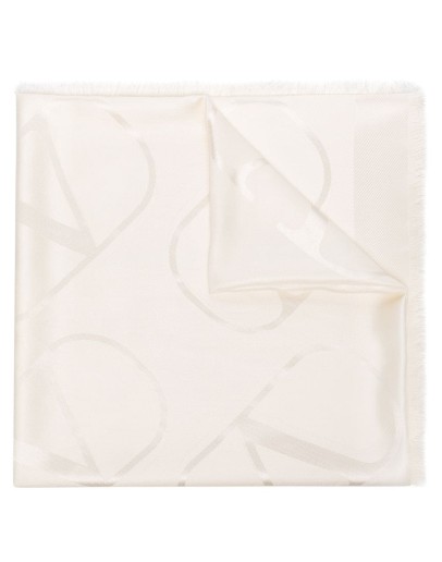 logo-jacquard scarf
