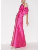 off-the-shoulder bow gown