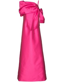 off-the-shoulder bow gown