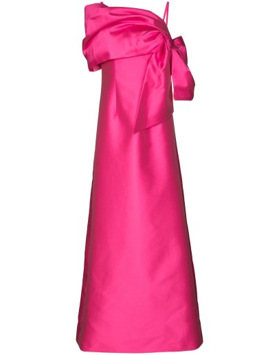 off-the-shoulder bow gown