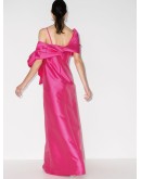 off-the-shoulder bow gown