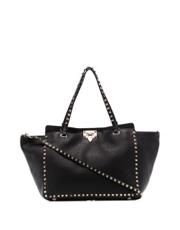 medium Rockstud leather tote