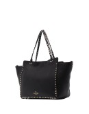 medium Rockstud leather tote