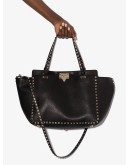 medium Rockstud leather tote