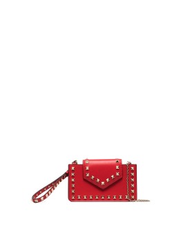 Rockstud-embellished clutch bag