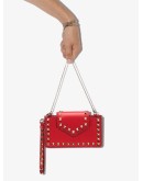 Rockstud-embellished clutch bag