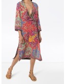 paisley-print tunic dress