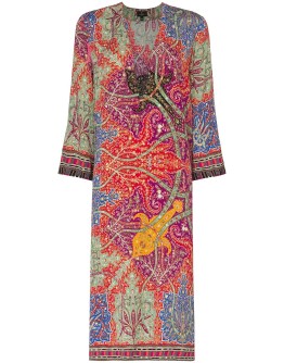 paisley-print tunic dress