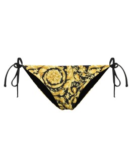 Baroque print halterneck bikini