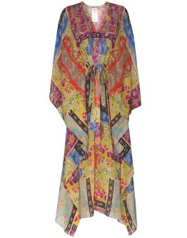 floral-print kaftan