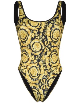 baroque-print swimsuit