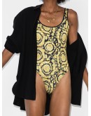 baroque-print swimsuit