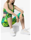 Jungle print cropped leggings