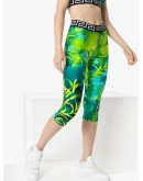 Jungle print cropped leggings