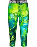Jungle print cropped leggings