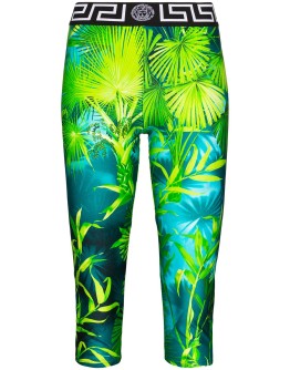 Jungle print cropped leggings