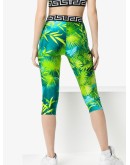 Jungle print cropped leggings