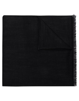V logo-print virgin wool-blend scarf