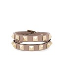 Rockstud wrap leather bracelet