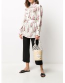 logo-patch mesh bucket bag