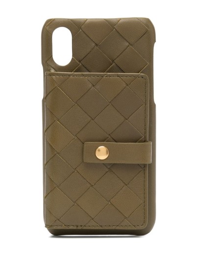 Intrecciato-weave iPhone X case