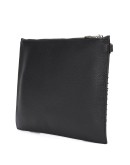studded logo clutch
