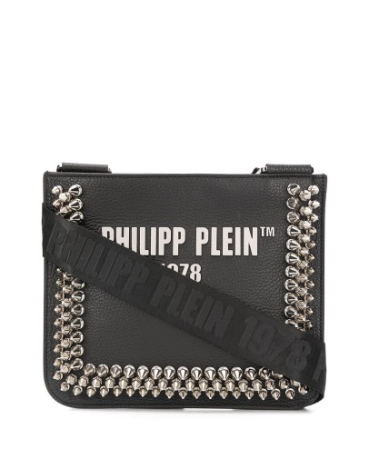 studded logo crossbody bag