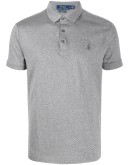spotted polo shirt