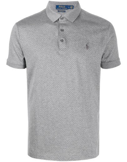 spotted polo shirt
