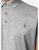 spotted polo shirt