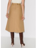 Hazel A-line midi skirt