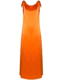 draped maxi dress