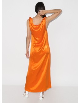 draped maxi dress