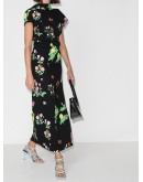 Valentine floral-print midi dress