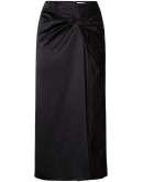 Iris ruched midi skirt