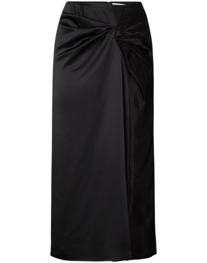 Iris ruched midi skirt