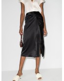 Iris ruched midi skirt