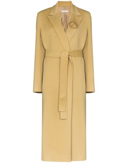 Ava belted wrap coat