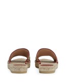 GG matelassé canvas espadrille sandal